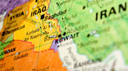 Map showing Kuwait