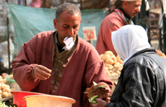 Market stall in Middle East