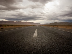 Road through the desert