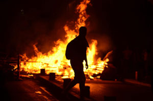 Burning riots