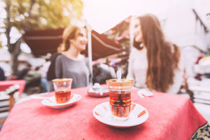 Women in a cafe