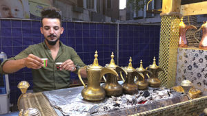 Man serving tea