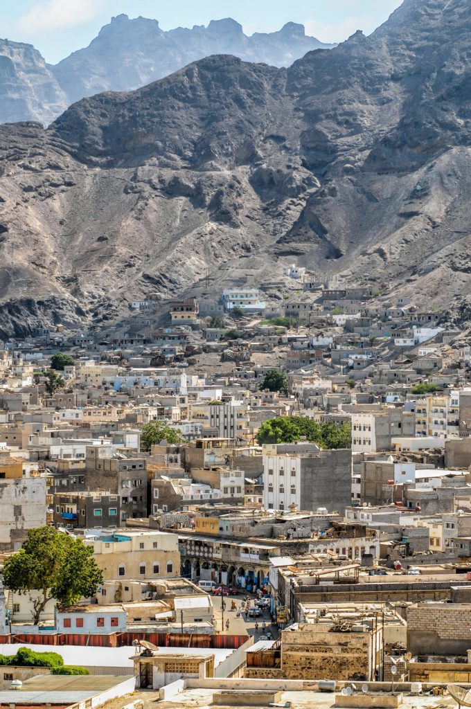 View over the city center of Aden, Yemen, Africa